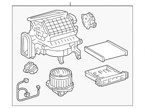 Печка в сборе Lexus RX400h 06-09