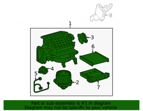 Печка в сборе Lexus RX400h 06-09