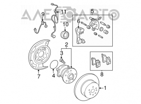 Cablu senzor ABS spate stânga pentru Toyota Avalon 2012