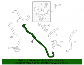 Toyota Camry v70 18-24 hibrid invertor conductă de răcire schimbător de căldură-rezervor