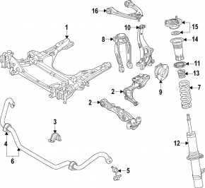 Цапфа передняя левая Mazda CX-90 24-26