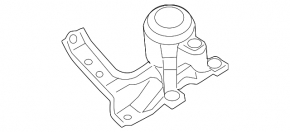 Подушка двигателя правая Nissan Maxima 09-14 3.5, АКПП