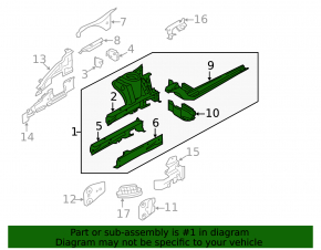 Четверть передняя левая Mini Cooper F56 3d 14-24