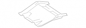 Apărătoare spate motor pentru Mercedes X164 GL W164 ML
