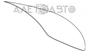 Стекло заднее Mercedes CLA 14-19