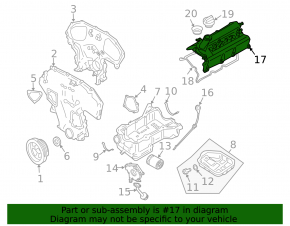 Capac supapă stânga Nissan 350Z 03-07 3.5 VQ35DE