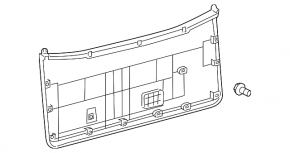 Обшивка двери багажника Toyota Sequoia 08-11 корич