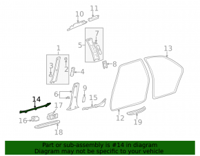 Накладка порога передняя левая внутрен Lexus IS200 IS300 99-05