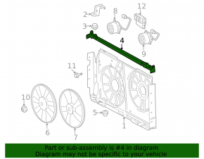 Bara difuzor superioară pentru Toyota RAV4 2006-2013