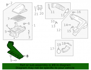 Воздухоприемник Hyundai Sonata 20-26 HEV