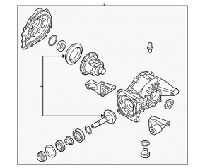 Задний дифференциал редуктор Hyundai Tucson 22-26 1.6T HEV, 2.5 в сборе с муфтой