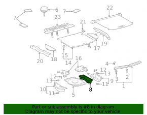 Поддон багажника Lexus RX300 98-03