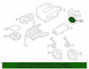 Динамик торпедный BMW X5 F15 14-18 Harman Kardon