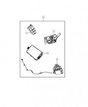 Замок капота Jeep Compass 11-16 с датчиком