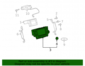 Монитор, дисплей, навигация Toyota Highlander 11-12 hybrid