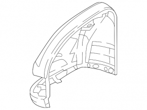 Крышка бокового зеркала левая Mercedes H247 GLA 20-26