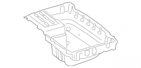 Обшивка корыта багажника Mercedes C-class W205 300/400/450/43-18 15-18 черная