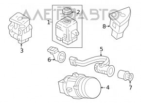 Панель управления регулировки громкости мультимедиа Audi A4 B9 20-25