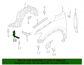 Apărătoare de noroi față dreapta Mazda 3 14-18 BM