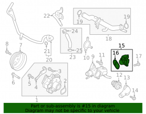 Крышка корпуса термостата Mazda 6 18-21 2.5