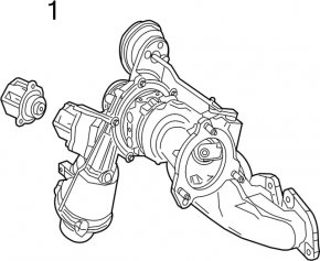 Supapă de control al turbocompresorului Infiniti Q60 17-18 2.0