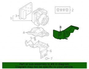 Накладка блока ABS VW Tiguan 18-24