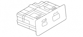 USB Hub центральной консоли Mitsubishi Outlander 22-26 передний