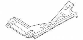 Protecție sub caroserie spate stânga Audi A4 B9 17-20