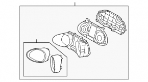 Panoul de instrumente Hyundai Santa FE Sport 13-18 AWD