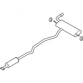 Катализатор второй Ford Fusion mk5 13-16 2.5