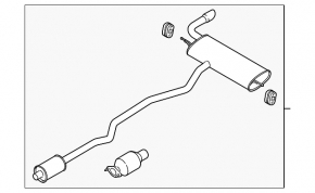 Катализатор второй Ford Fusion mk5 13-16 2.5,отпилен