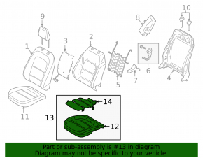 Датчик присутствия пассажира occupant Ford Escape MK4 20-26 без подушки