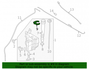 Кронштейн горловины бачка омывателя Mazda CX-50 23-26