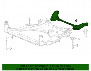 Ranforsare subcadru față Nissan Murano 25-26