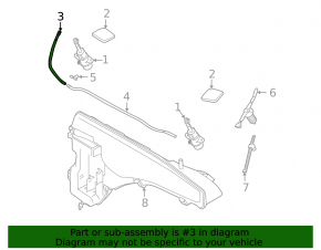 Țeavă spălător faruri față BMW X5 E70 07-13