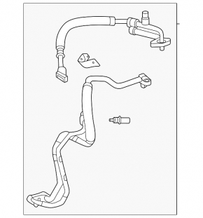 Трубка кондиционера компрессор-печка вторая Chevrolet Equinox EV 24-26 с датчиками и клапаном