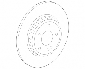 Disc frana spate stanga Mercedes W213 E 300/350 17-23