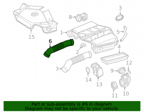 Воздуховод правый Mercedes W211 v6 v8 бенз