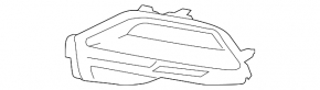 Ornament grilă bară față stânga pentru BMW X5 G05 19-25 2019-23. Fără modelul M, cu pachetul M