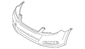 Бампер передний голый Subaru Legacy 13-14