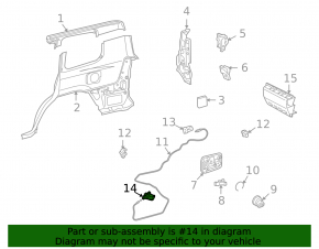 Mâner interior ușă rezervor combustibil Lexus LX570 08-11, bej