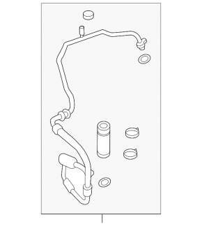Трубка кондиционера Honda Civic X FC 16-21 1.5T