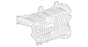 Коллектор впускной Mercedes W167 GLE 450 20-23 3.0h с интеркулером