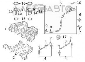 Топливный насос бензонасос Ford Edge 15-24 2.0T AWD