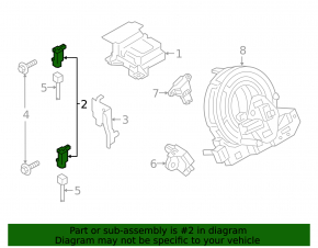 Датчик подушки безопасности передний левый Mazda 6 14-17