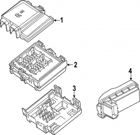 Fuse Box Ford Escape MK4 20- hybrid, plug-In