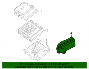 Кронштейн Fuse Box Ford Escape MK4 20- hybrid, plug-In, без блока