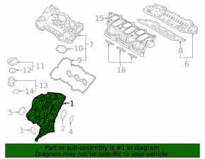 Передняя крышка двигателя Kia Sorento 16-20 3.3