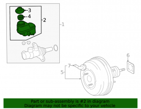 Бачок ГТЦ Toyota Rav4 19-25 с крышкой