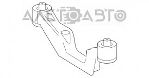 Кронштейн заднего дифференциала редуктора Lexus RX350 16-22 AWD